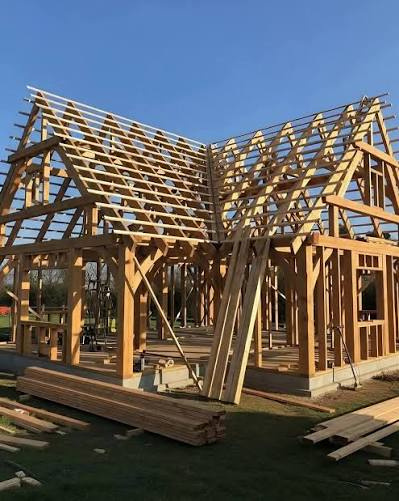 Estructura de vivienda en madera
